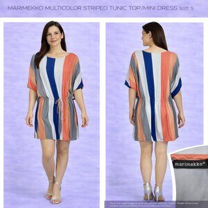 Marimekko Multicolor Striped Tunic Top/Mini Dress Size S